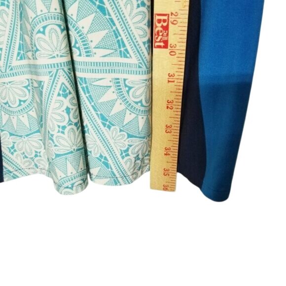 Boston Proper Multicolor Boho-Inspired Long Sleeve V-Neck Dress Size 6 Polyester - Picture 8 of 15